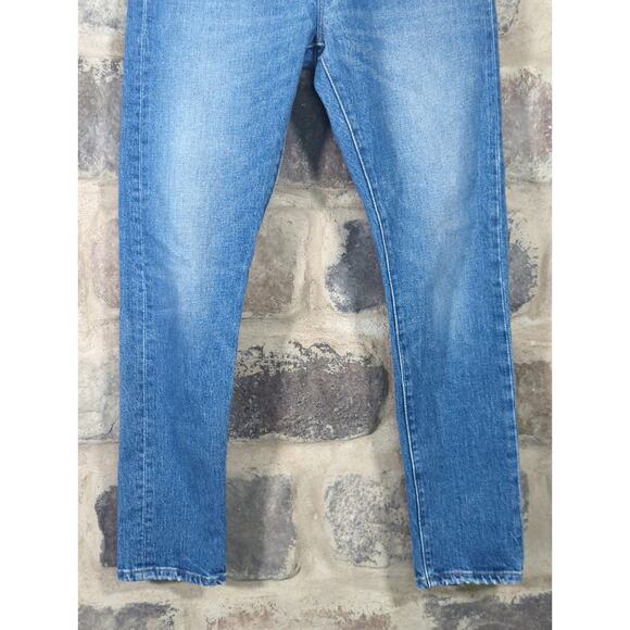 Levi's 501 Skinny Jeans Men's 27x28‎ Denim Button Fly Light Wash Casual Stretch - Picture 3 of 16